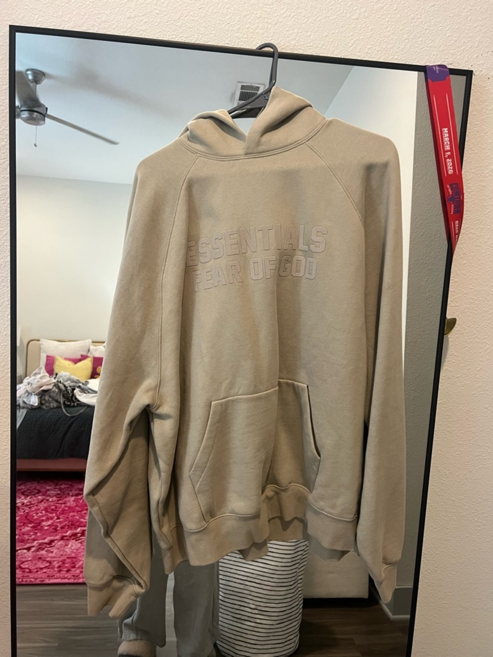 ESSENTIALS Fear Of God Hoodie in Taupe